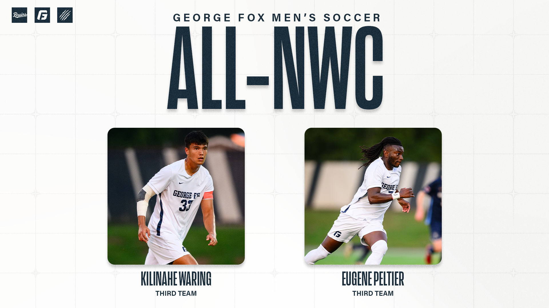 Kilinahe Waring and Eugene Peltier in All-NWC Third-Team graphic