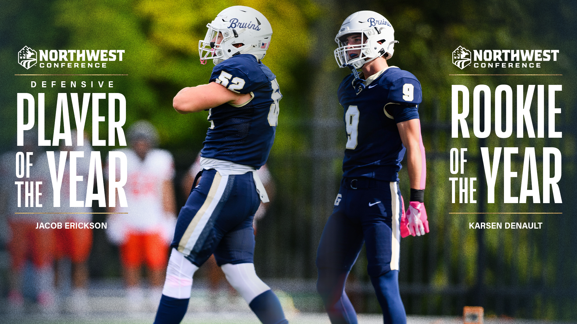 Graphic showing Erickson DPOY Karsen ROY