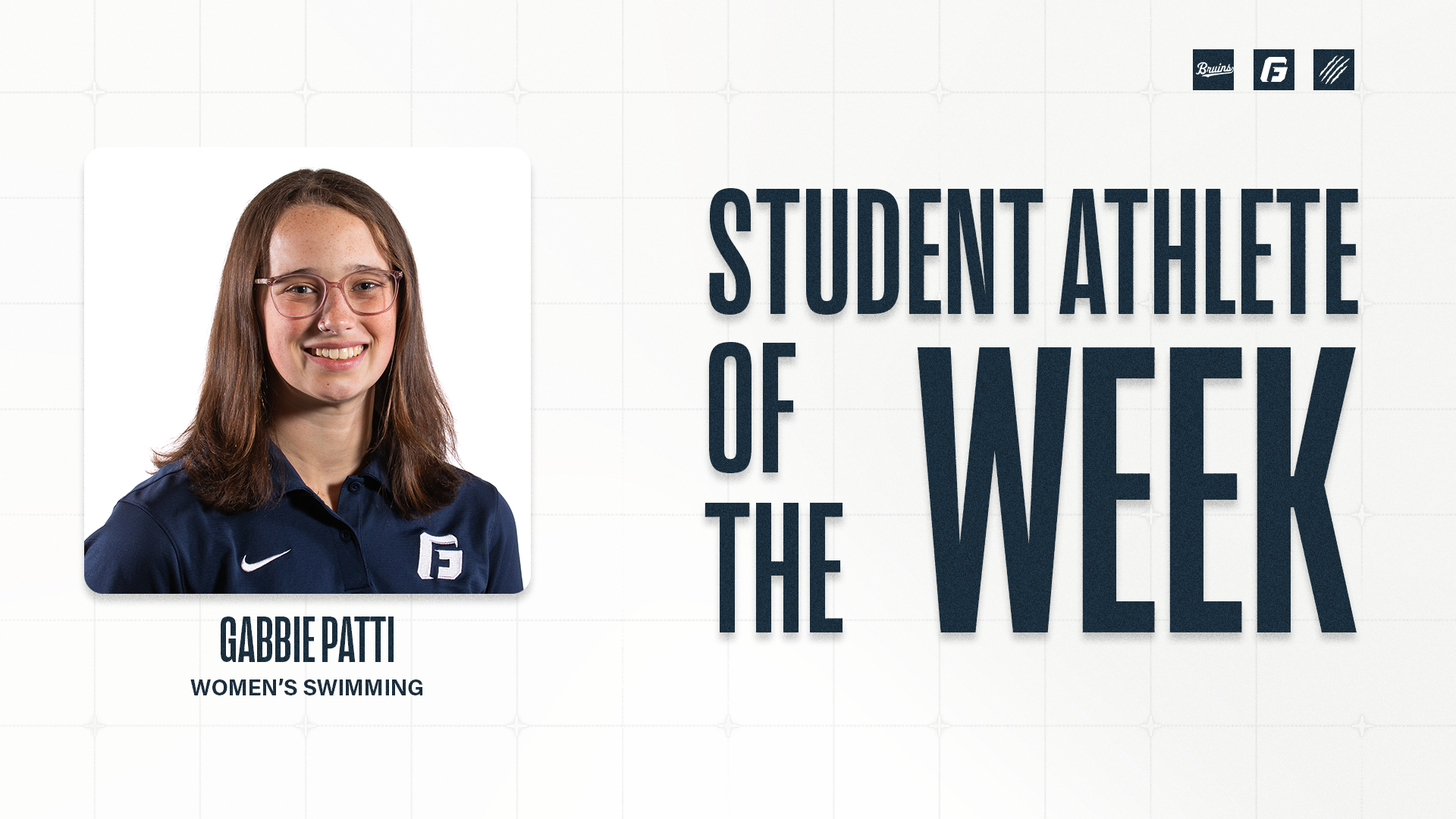 Gabbie Patti in Swim Student-Athlete of the Week graphic 