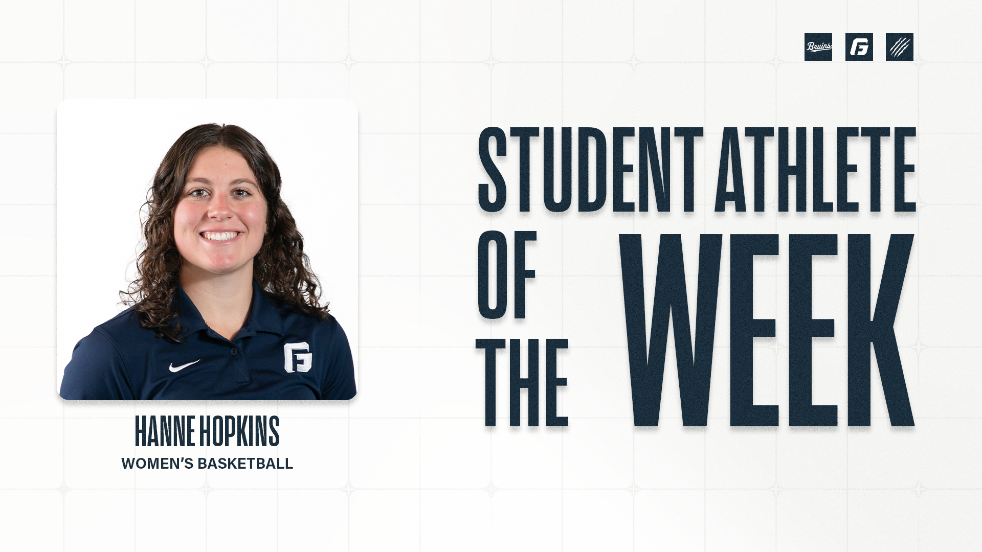 Hanne Hopkins Student Athlete of the Week graphic 