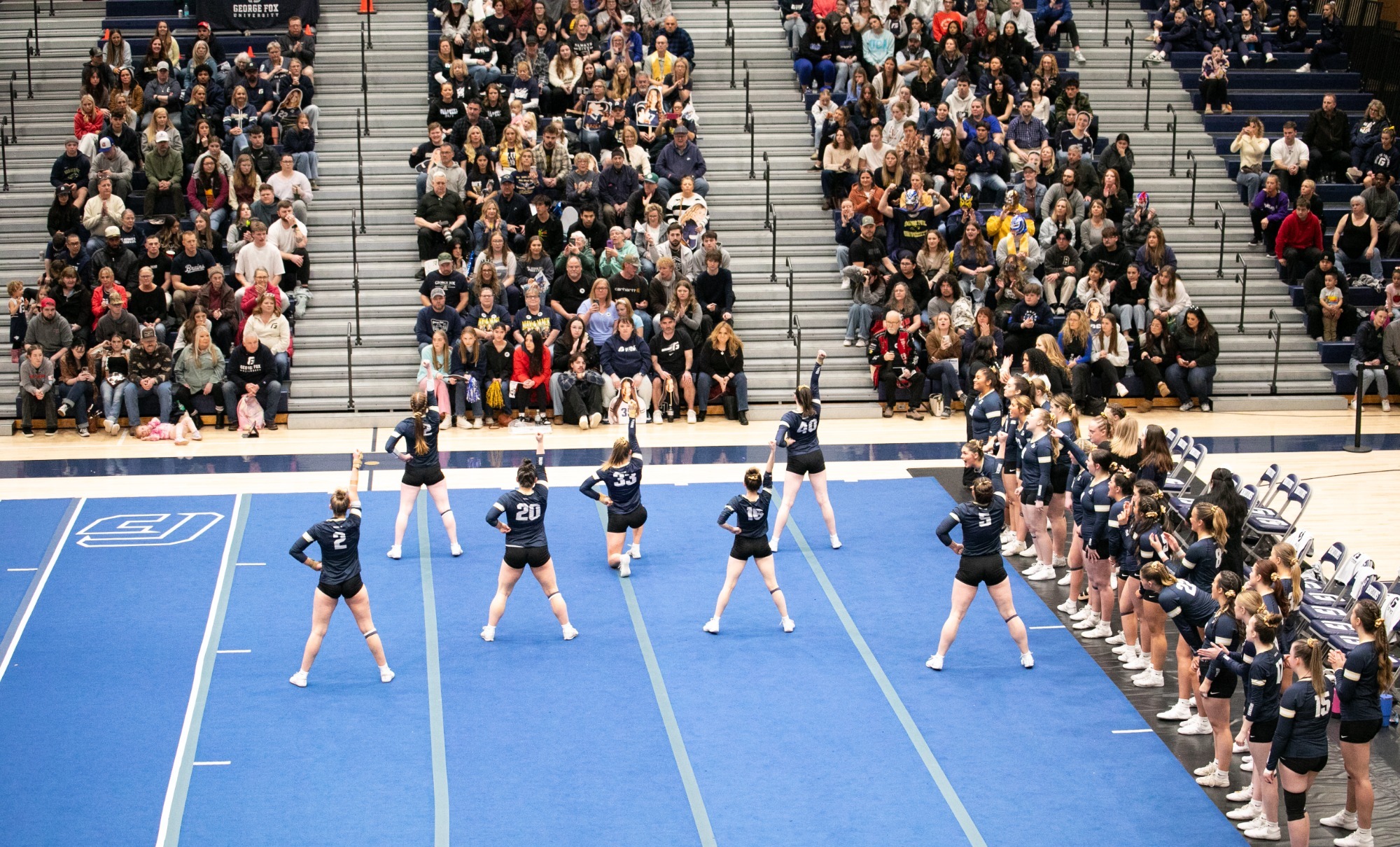 The Bruins perform in front of a packed house