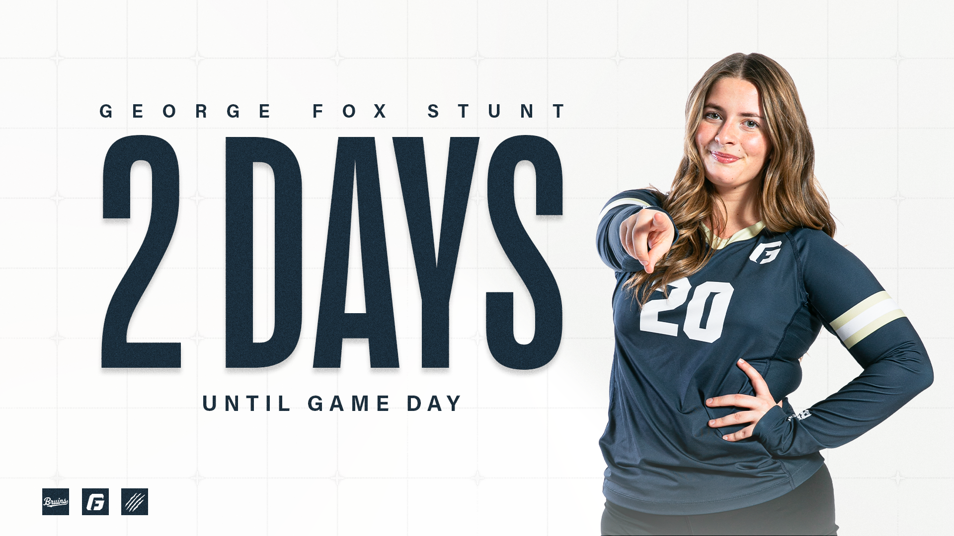 Graphic saying 2 days until STUNT gameday