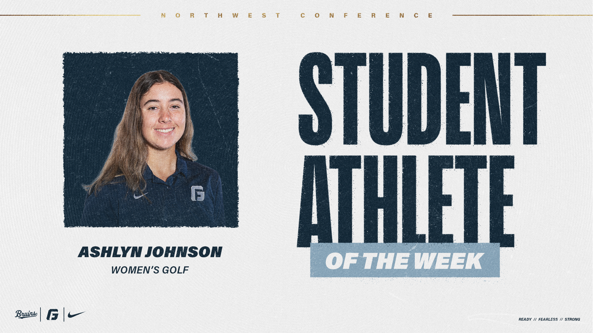 Ashlyn Johnson Student-Athlete of the week graphic