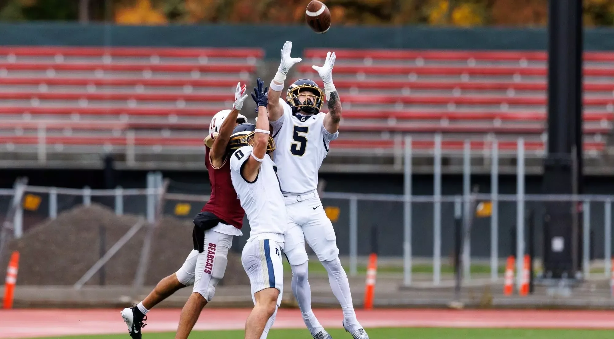 Ty Borde intercepting a pass