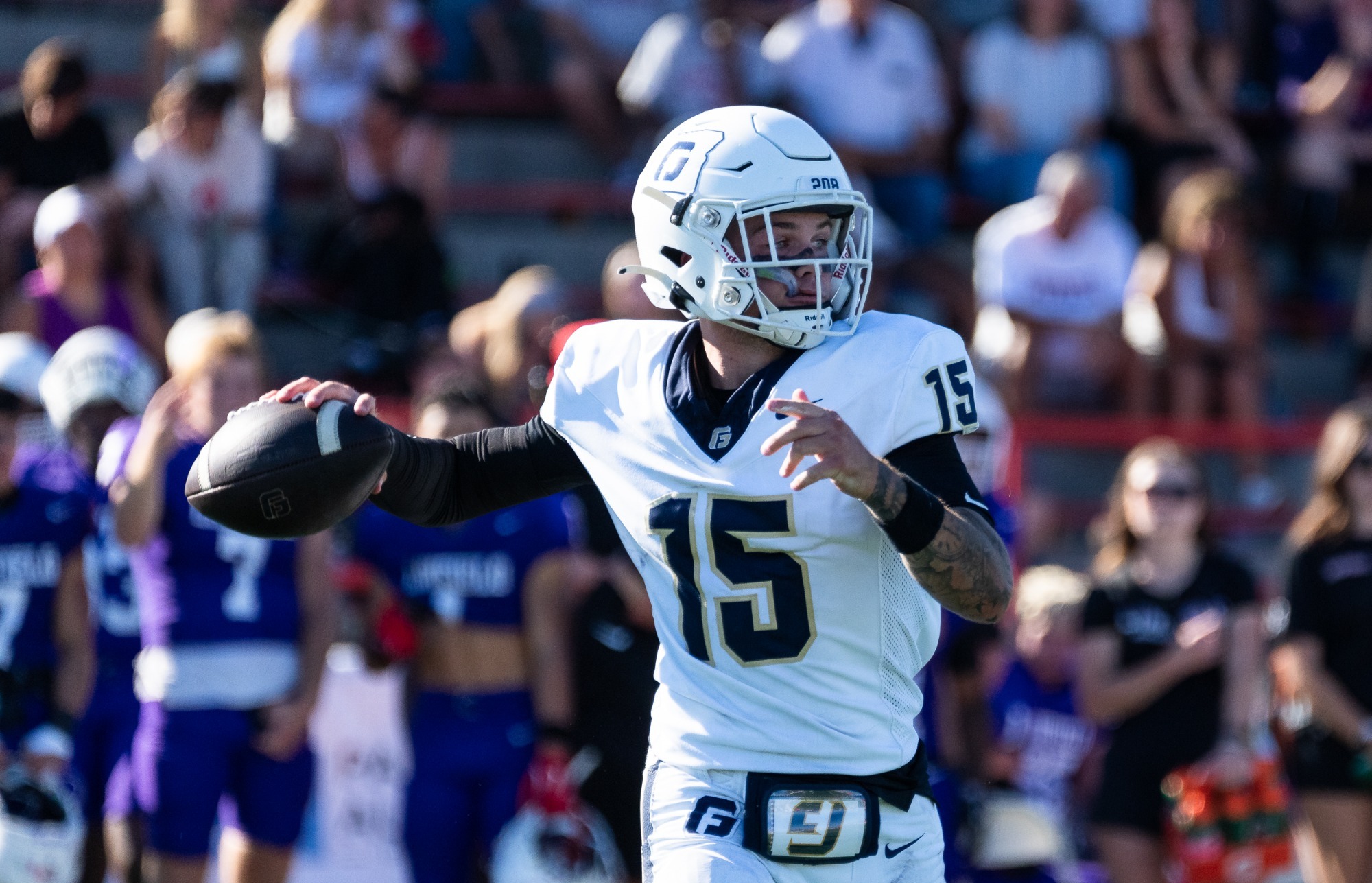 Austin Ramsey throws the ball