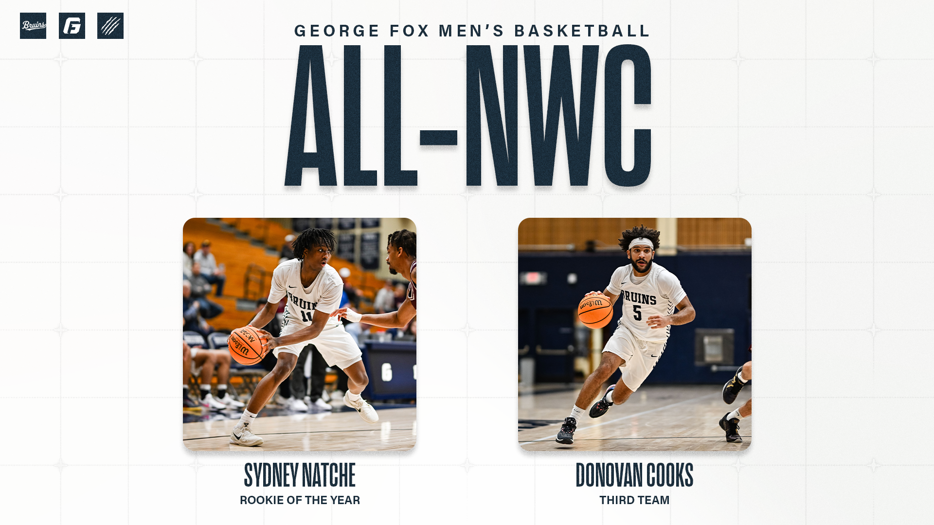 Graphic Showing Men's Basketball All-NWC Players