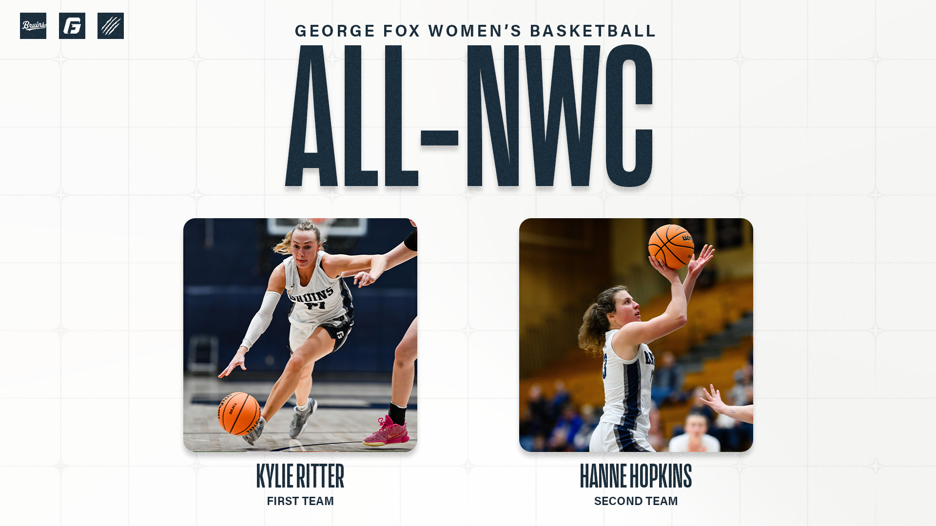 Graphic Showing All-NWC Women's Basketball Players