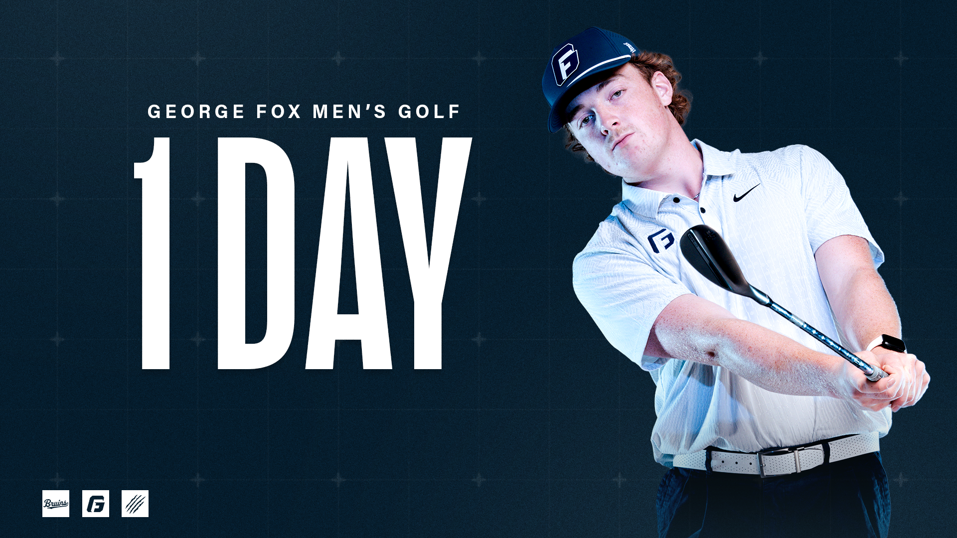 Graphic saying 1 day for Golf