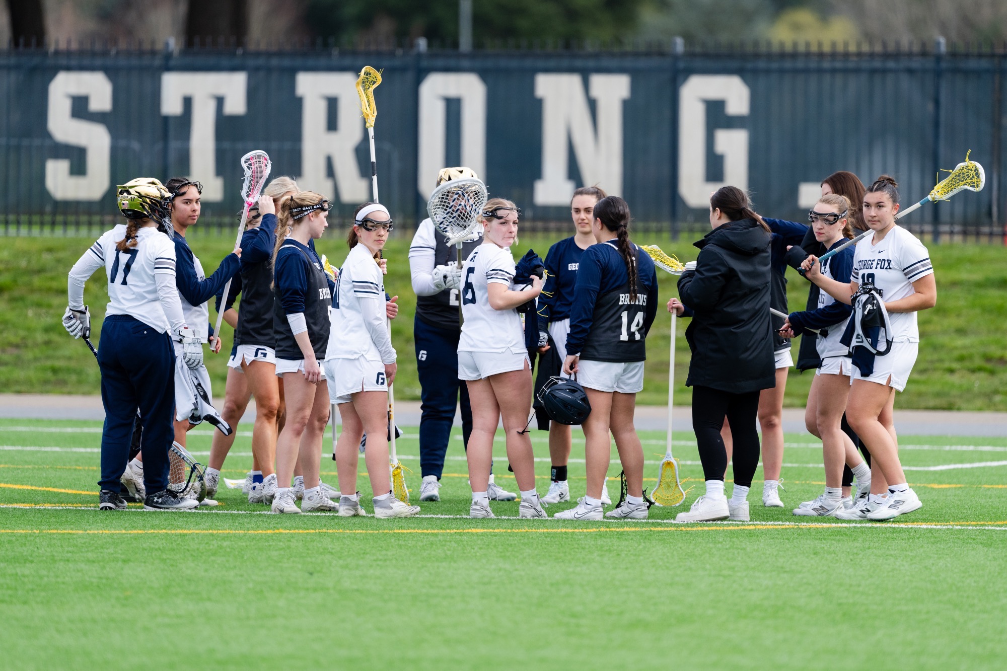 Team together, lacrosse
