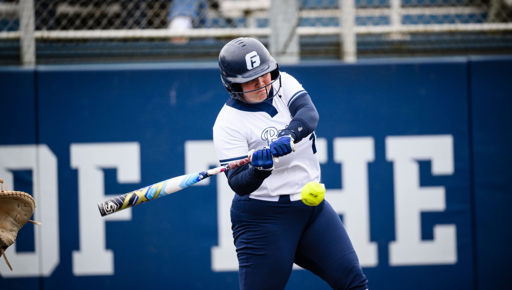 Corine Doran swings at ball