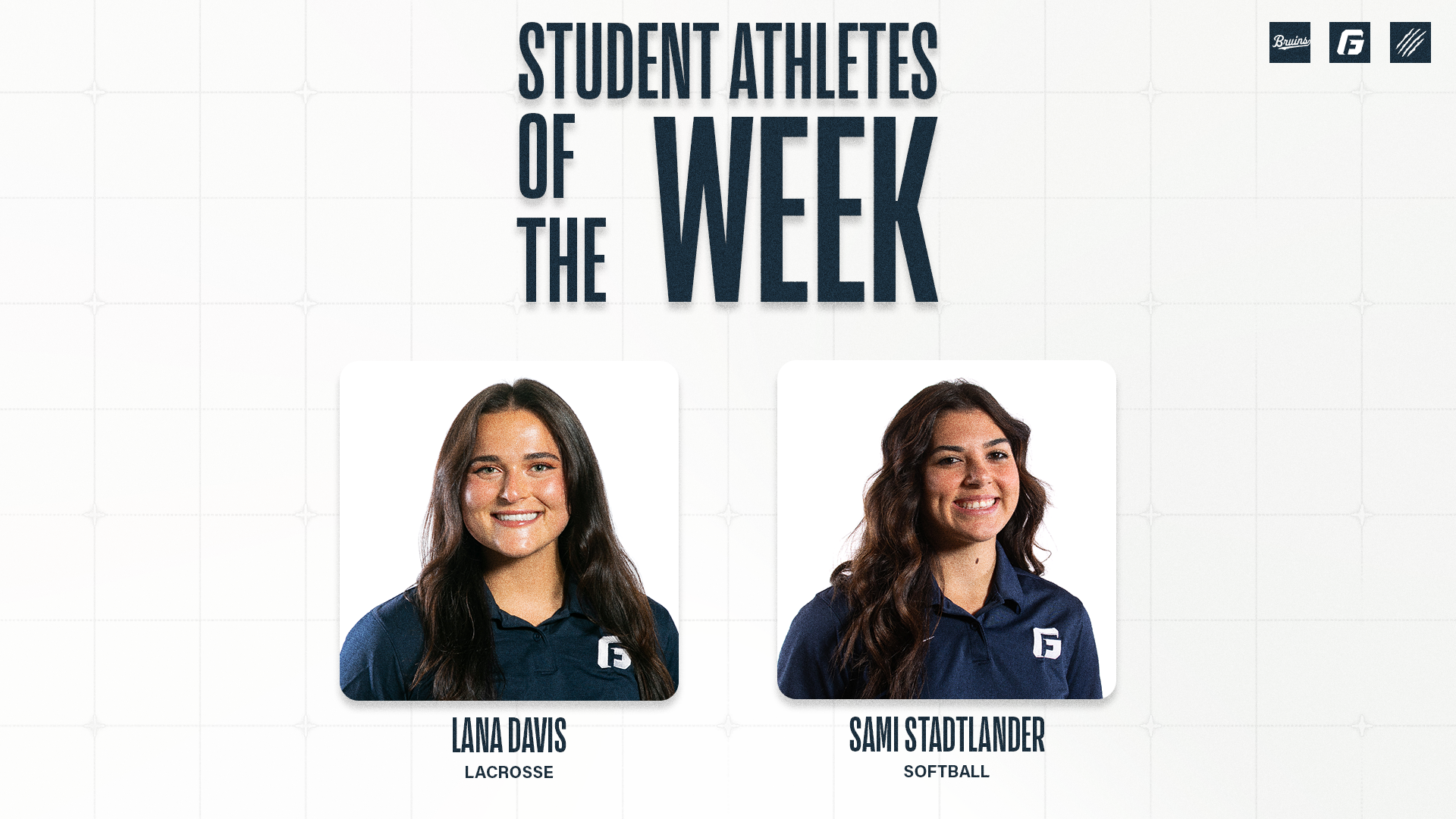 Sami Stadtlander and Lana Davis Student-Athlete of the Week award