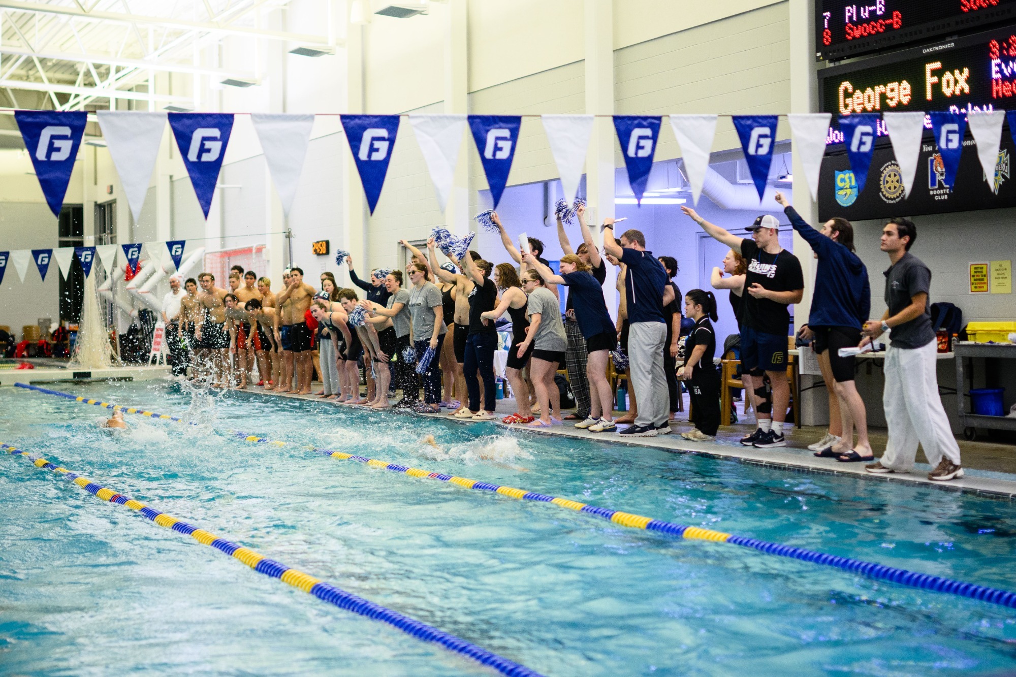 Swim Team cheering