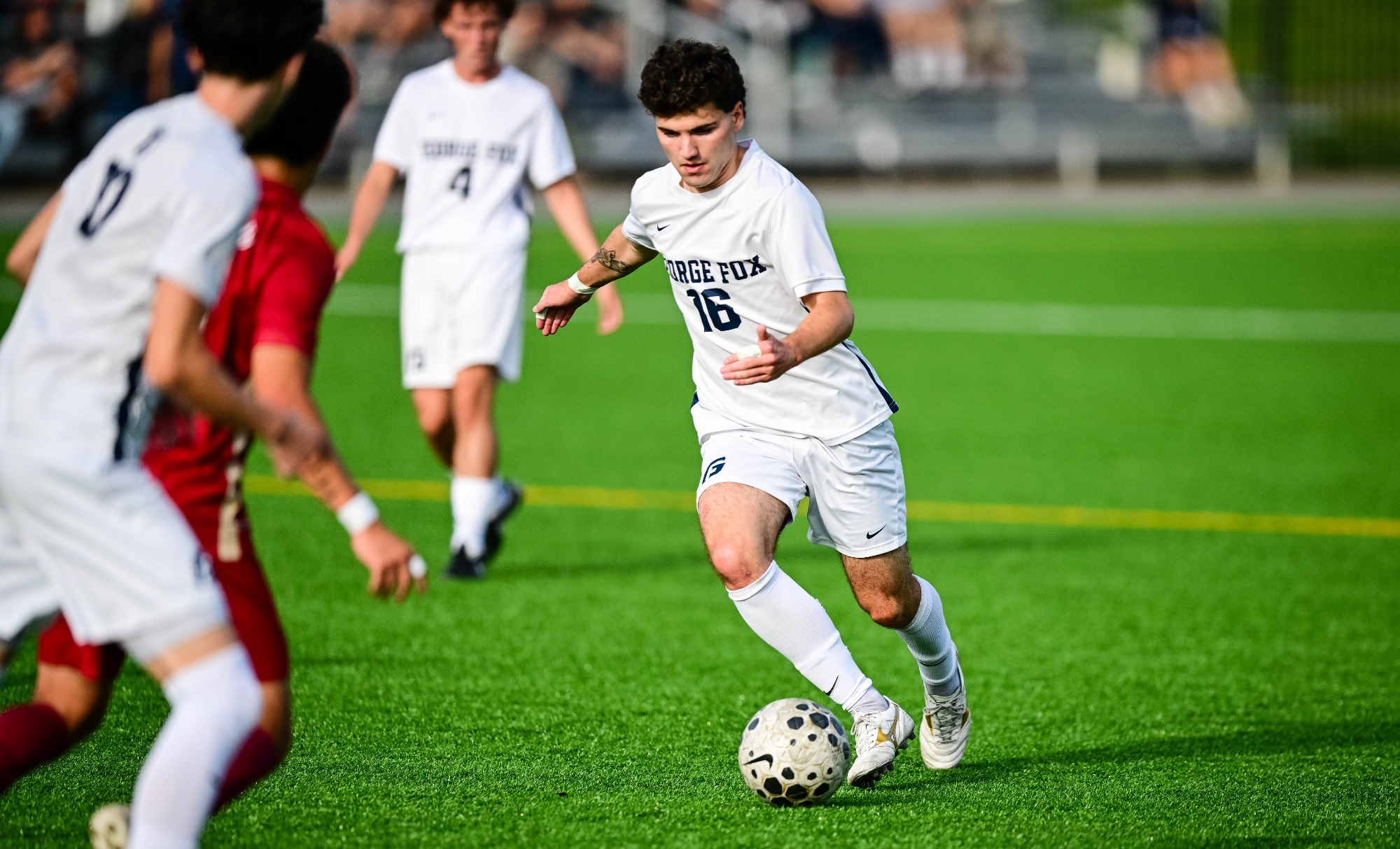 Zac LeVin dribbling ball