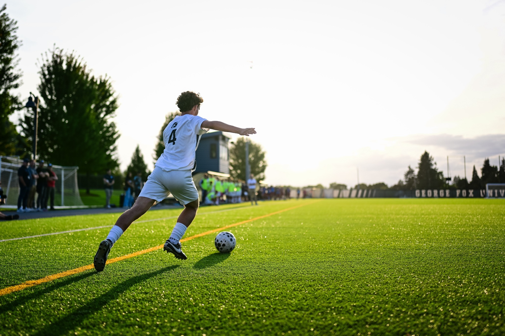 Meric Marino goes for a free kick