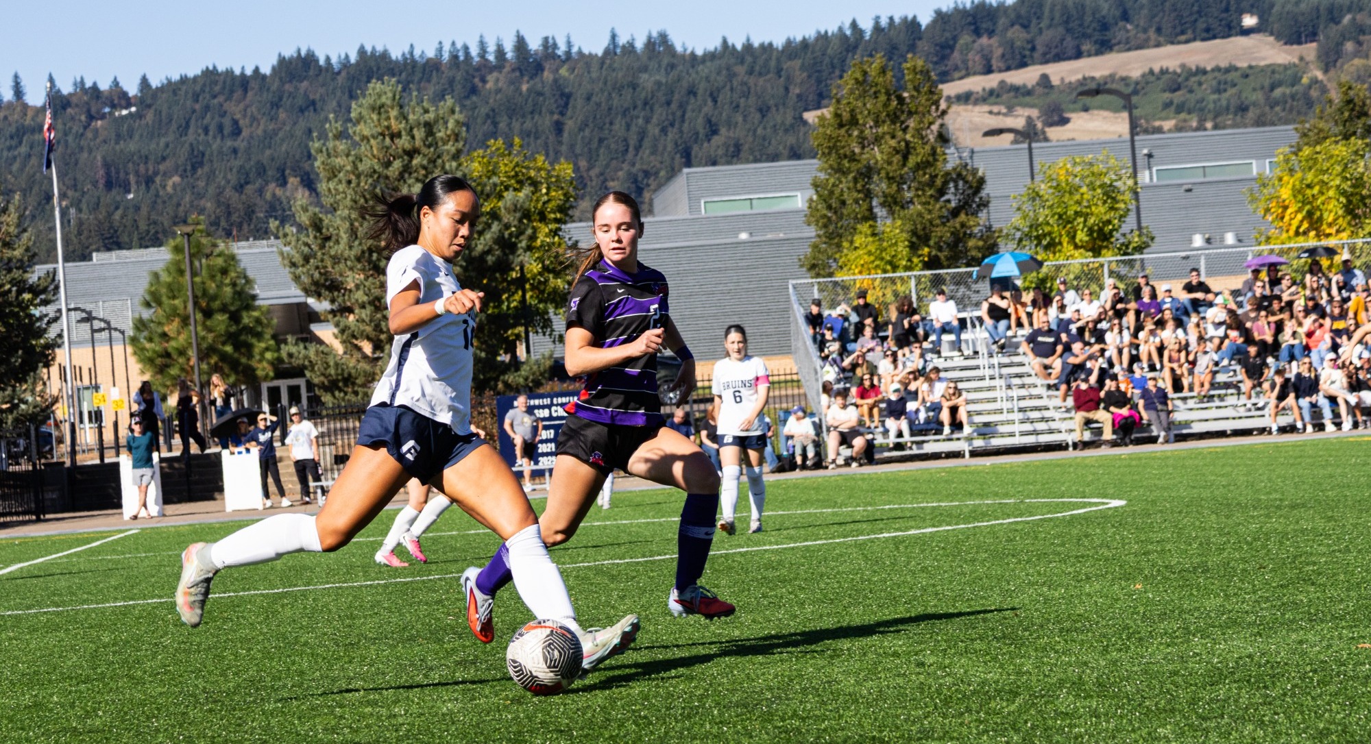 Erin Lam striking ball