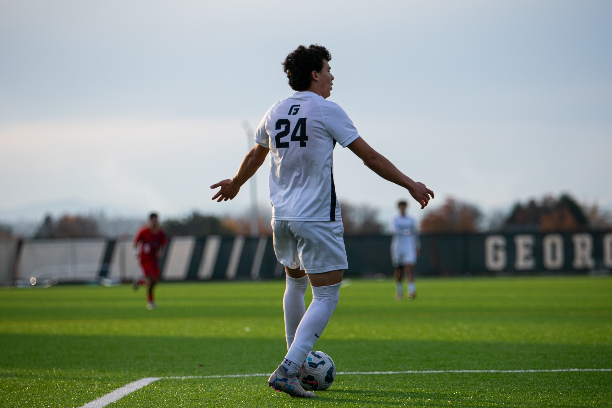Carson Tapia with ball