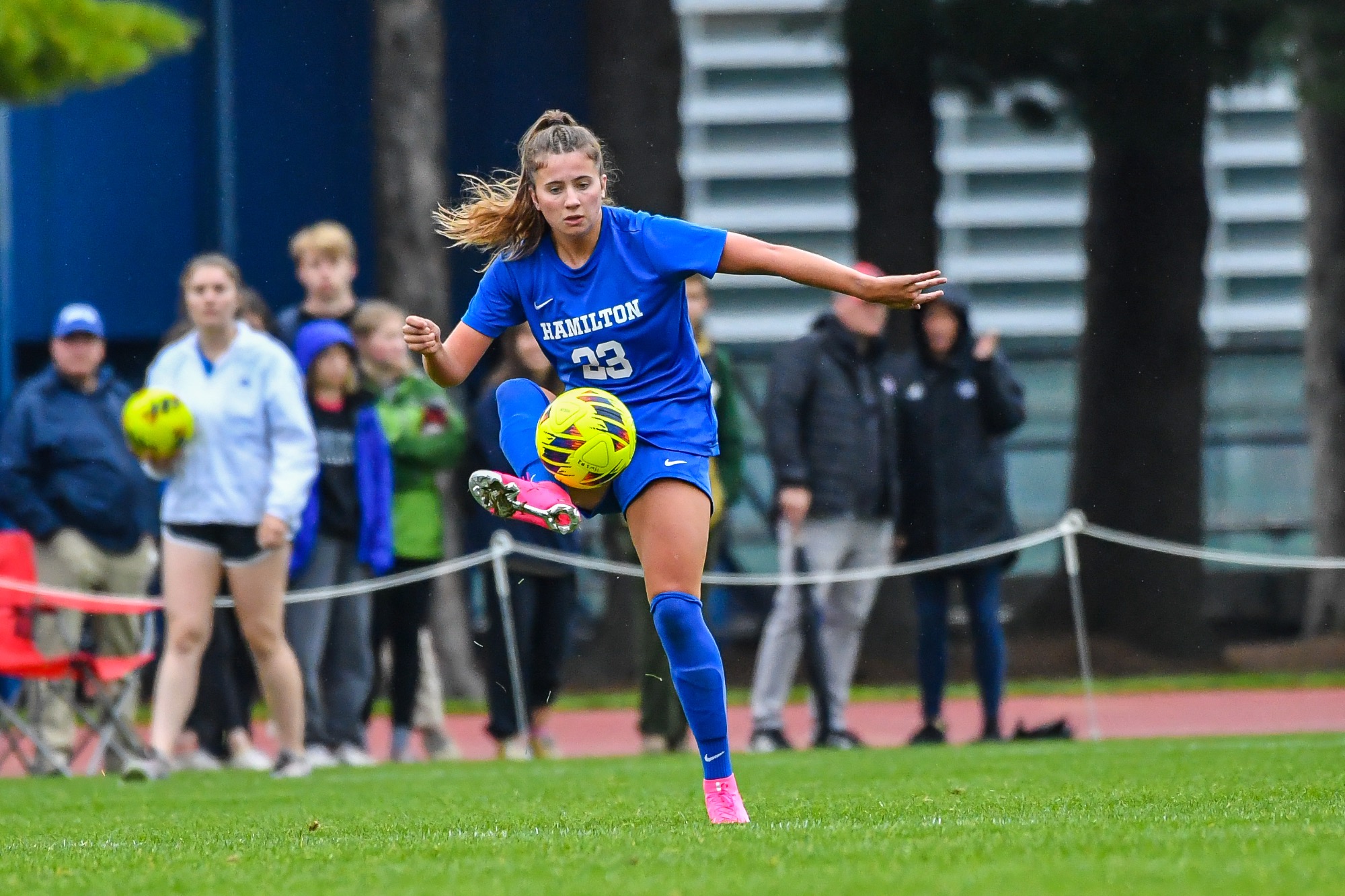 Rayhill ’25 scores in women’s soccer tie against Wesleyan Hamilton