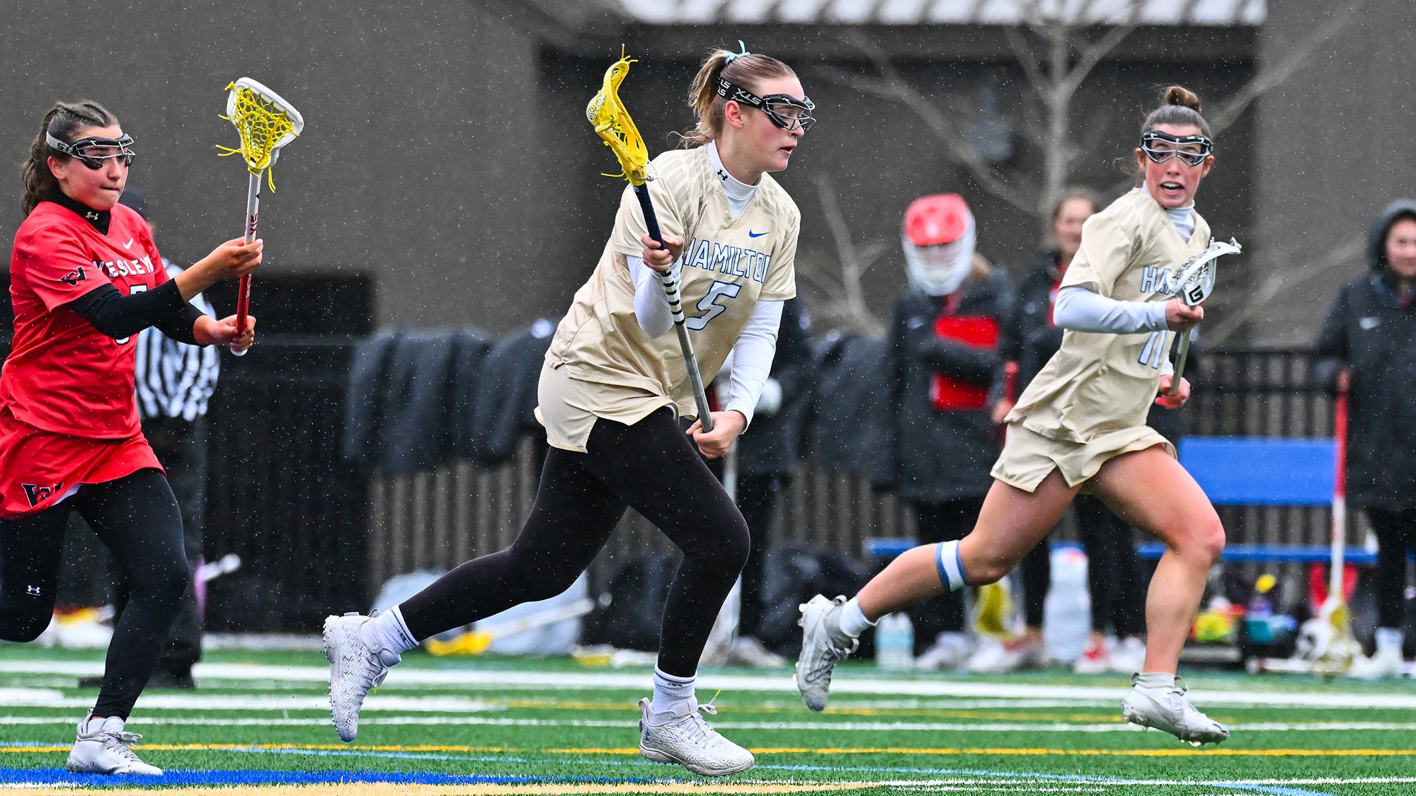 Kat Showalter wins another draw against Wesleyan in April 2025