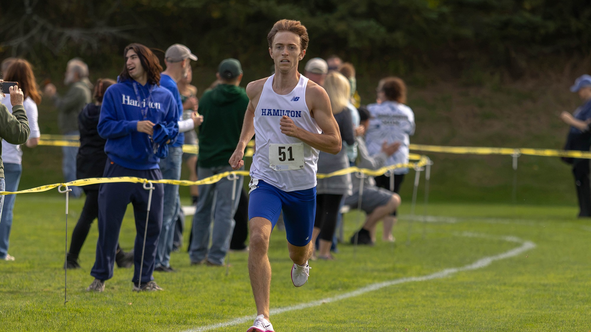 Jack Quinn is first to the finish line in the 2026 Hamilton Cross Country Invitational
