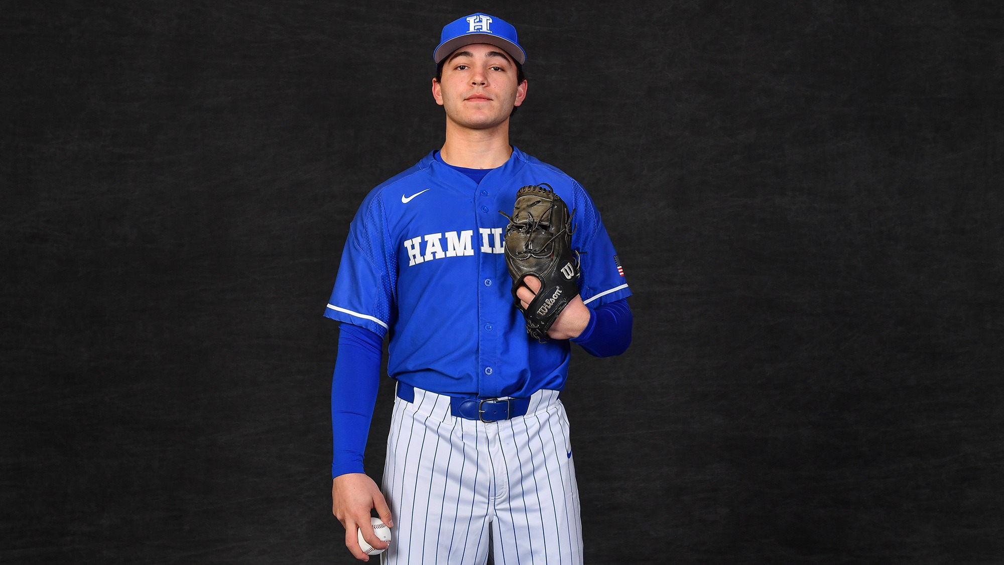 Aden Soroca strikes a pose during 2026 spring sport media days