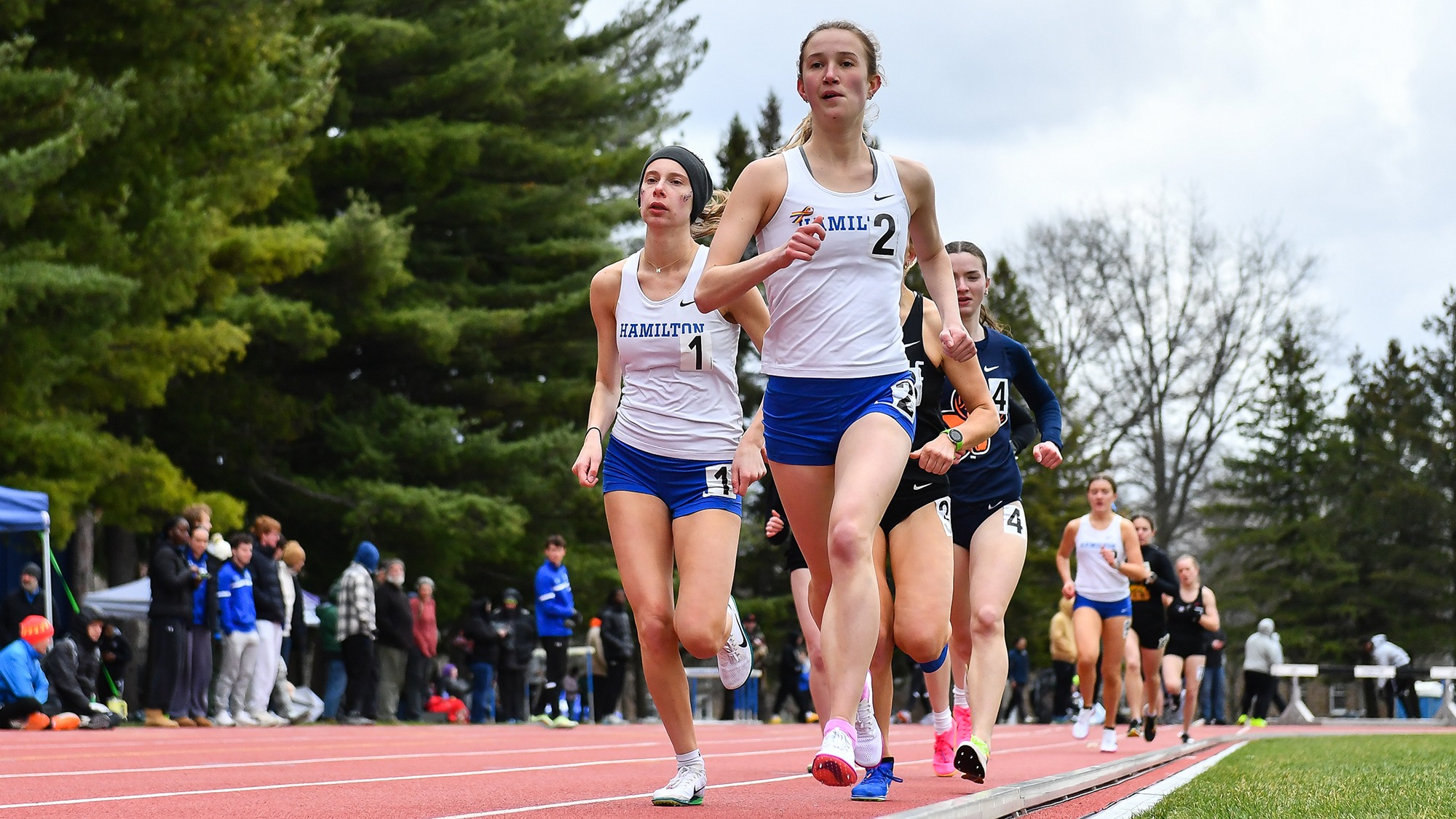 Emily Pogozelski runs in the 1,500 meters in the 2026 Hamilton Outdoor Track and Field Invitational