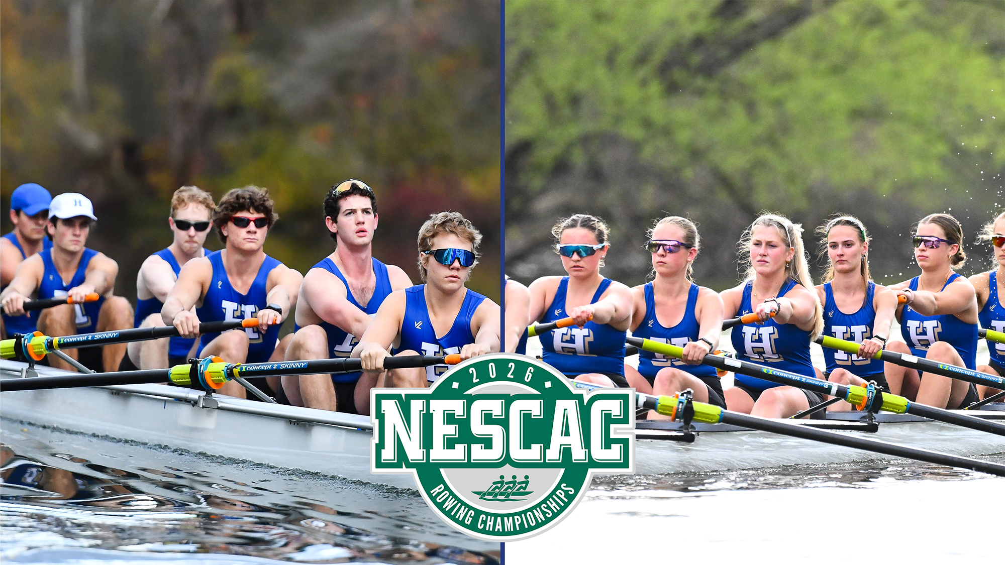 The men's and women's Rowing teams practice on the Erie Canal during the 2025-26 academic year