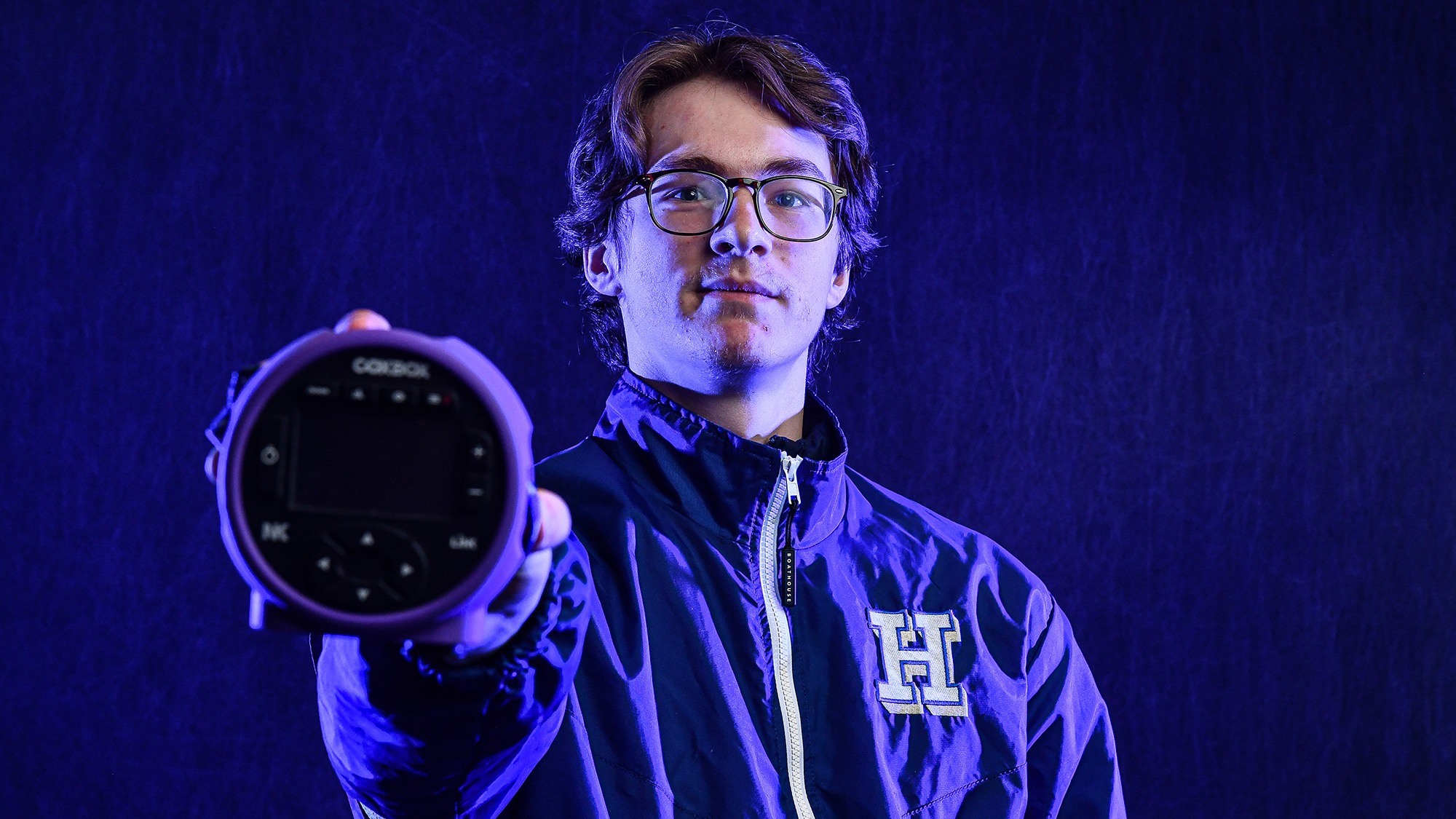 Timothy Bingenheimer strikes a pose during spring sport media days in February 2026