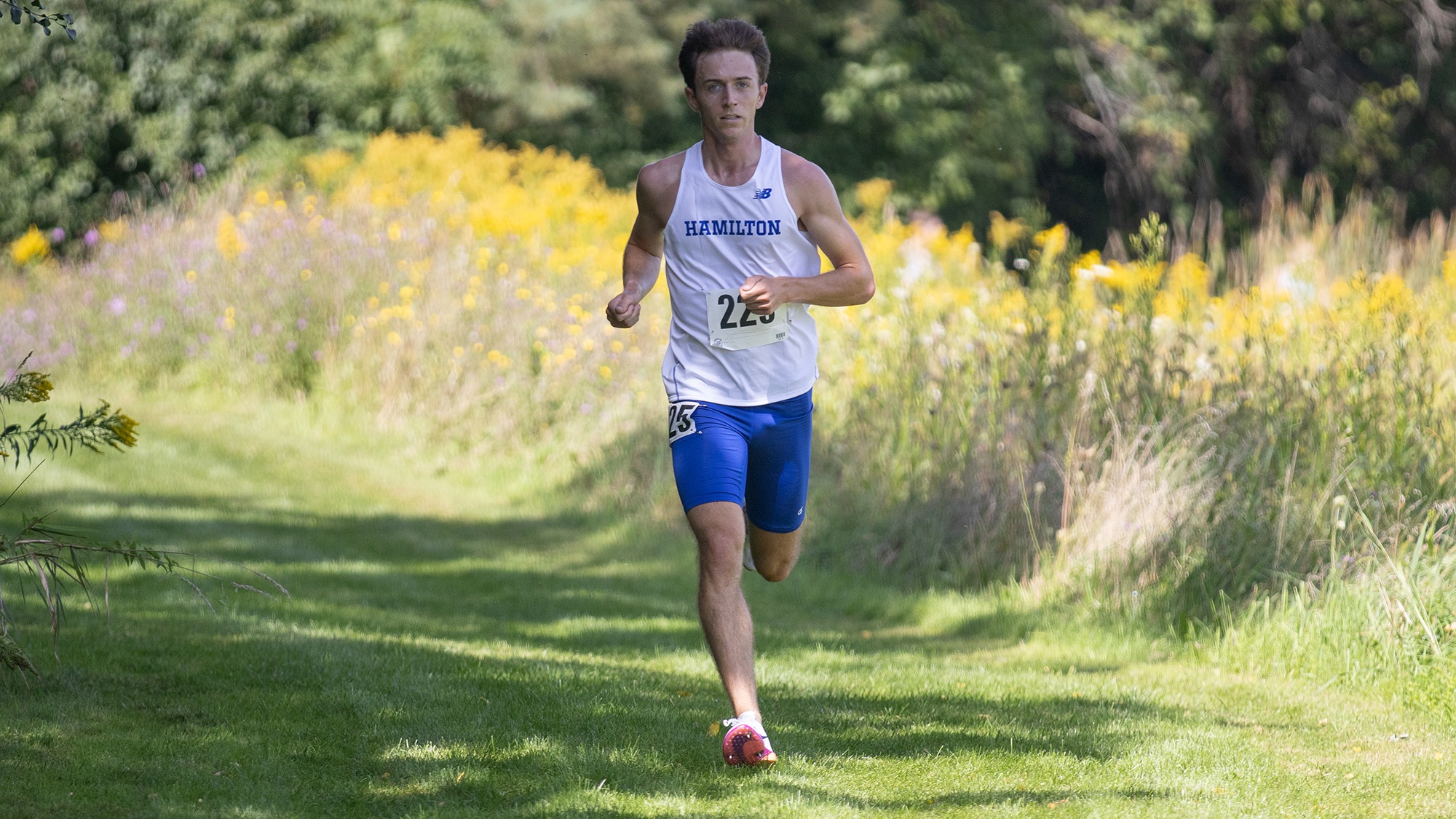 Jack Quinn is ahead of the pack in Hamilton's Short Course Cross Country Invitational