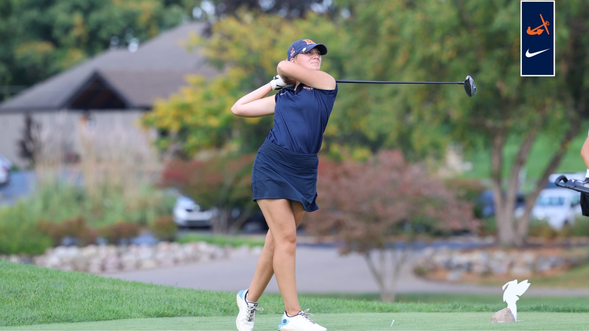 Jaiden Winters tees off