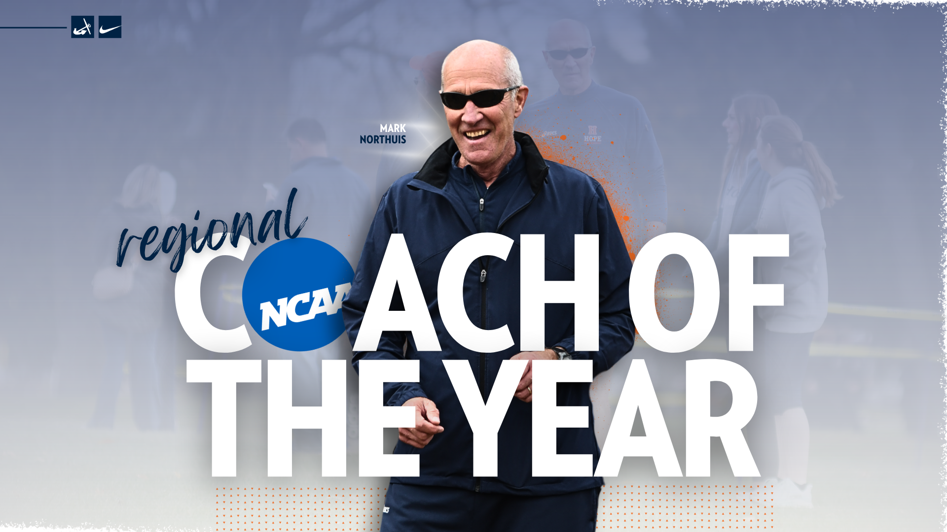 Mark Northuis smiles during a cross country meet.