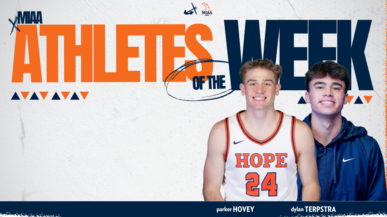 Parker Hovey and Dylan Terpstra pose for portraits.