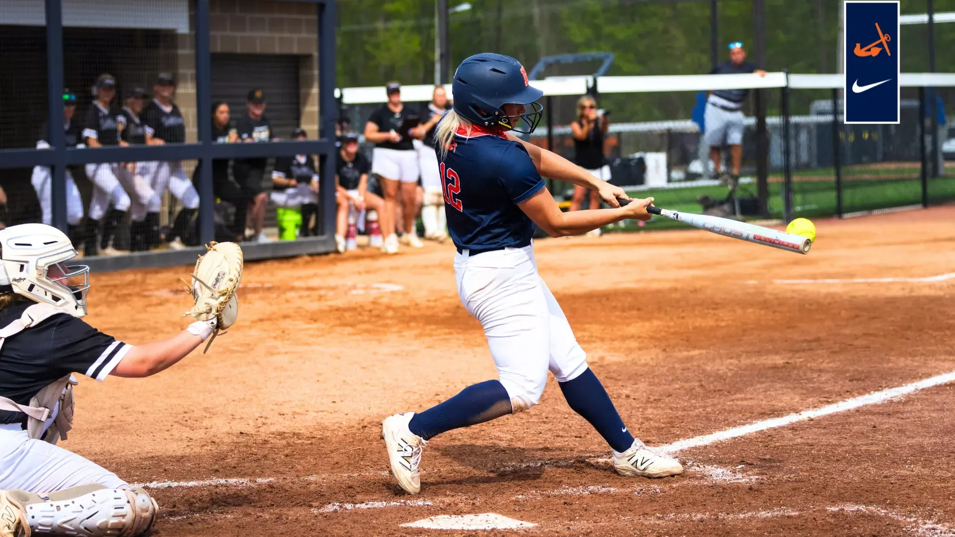 Gianna Kerschbaum hits the ball