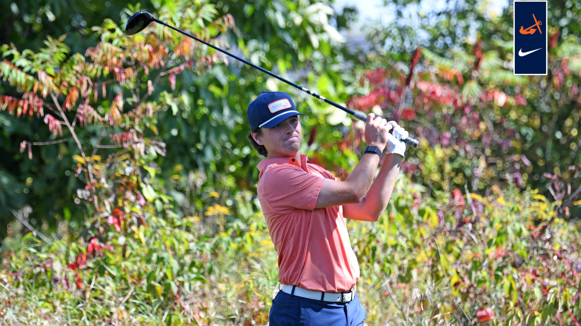 Liam Casey hits a driver during MIAA play at Marshall Country Club in Marshall, Michigan.