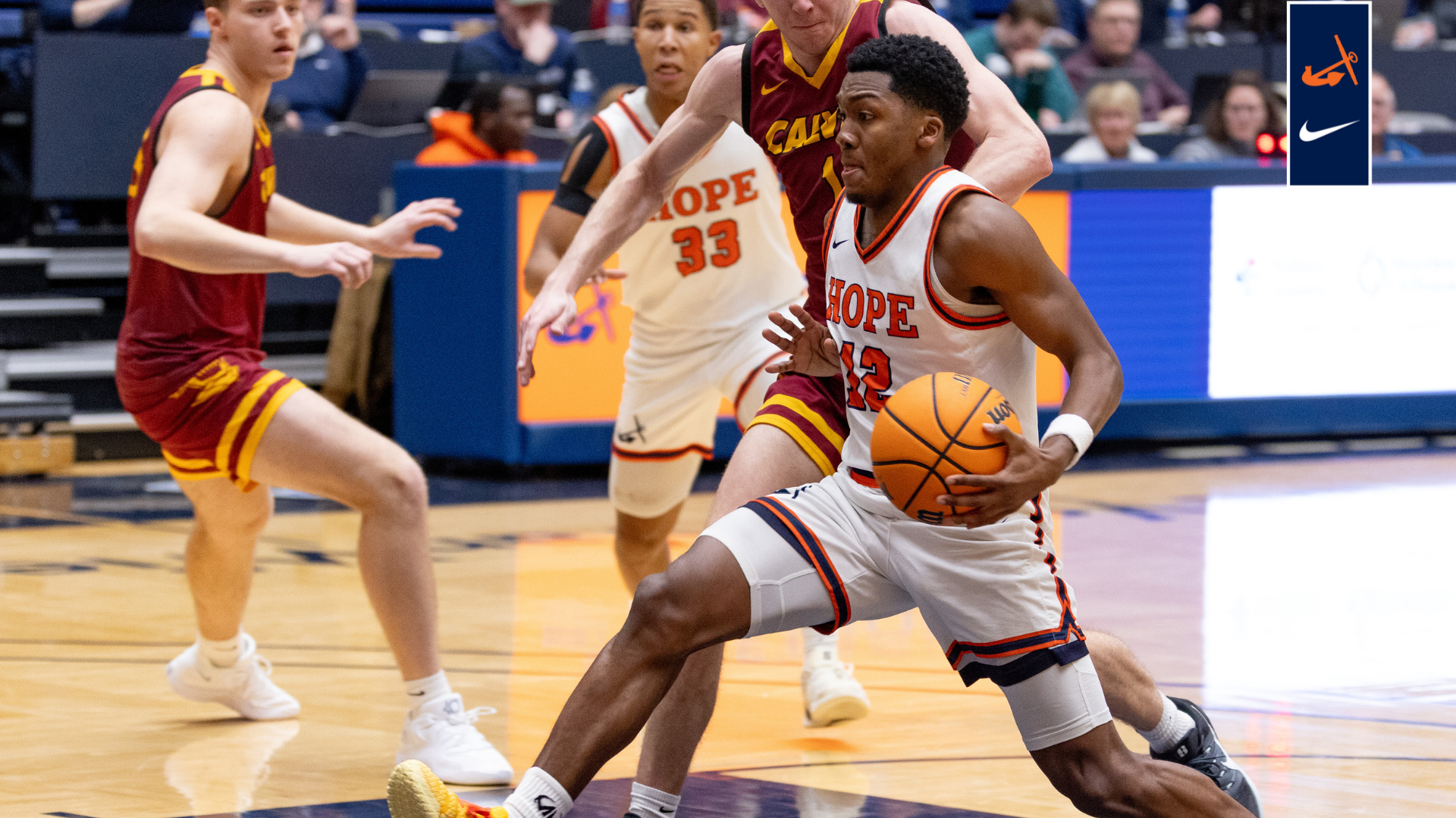 Marcus Wourman drives to the hoop