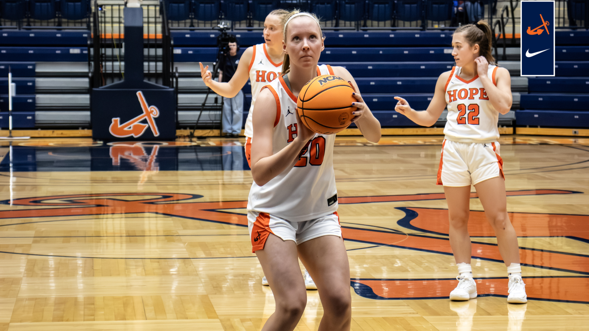 Leah Richards takes a free throw shot