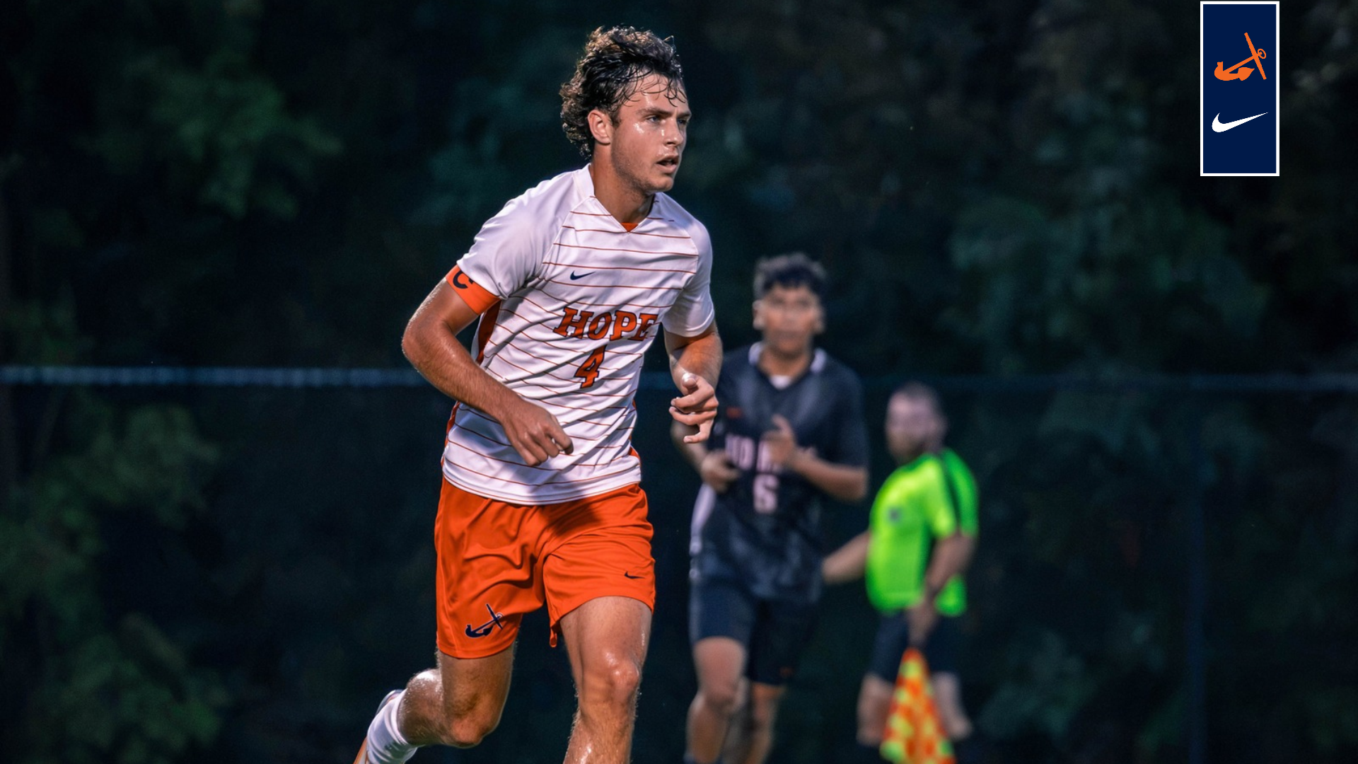 Seth Walters takes the ball up field