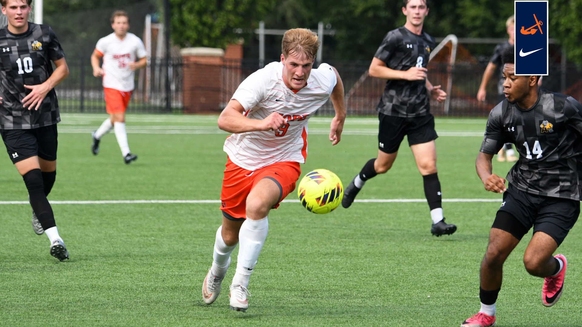 Jackson Mindling runs for the ball