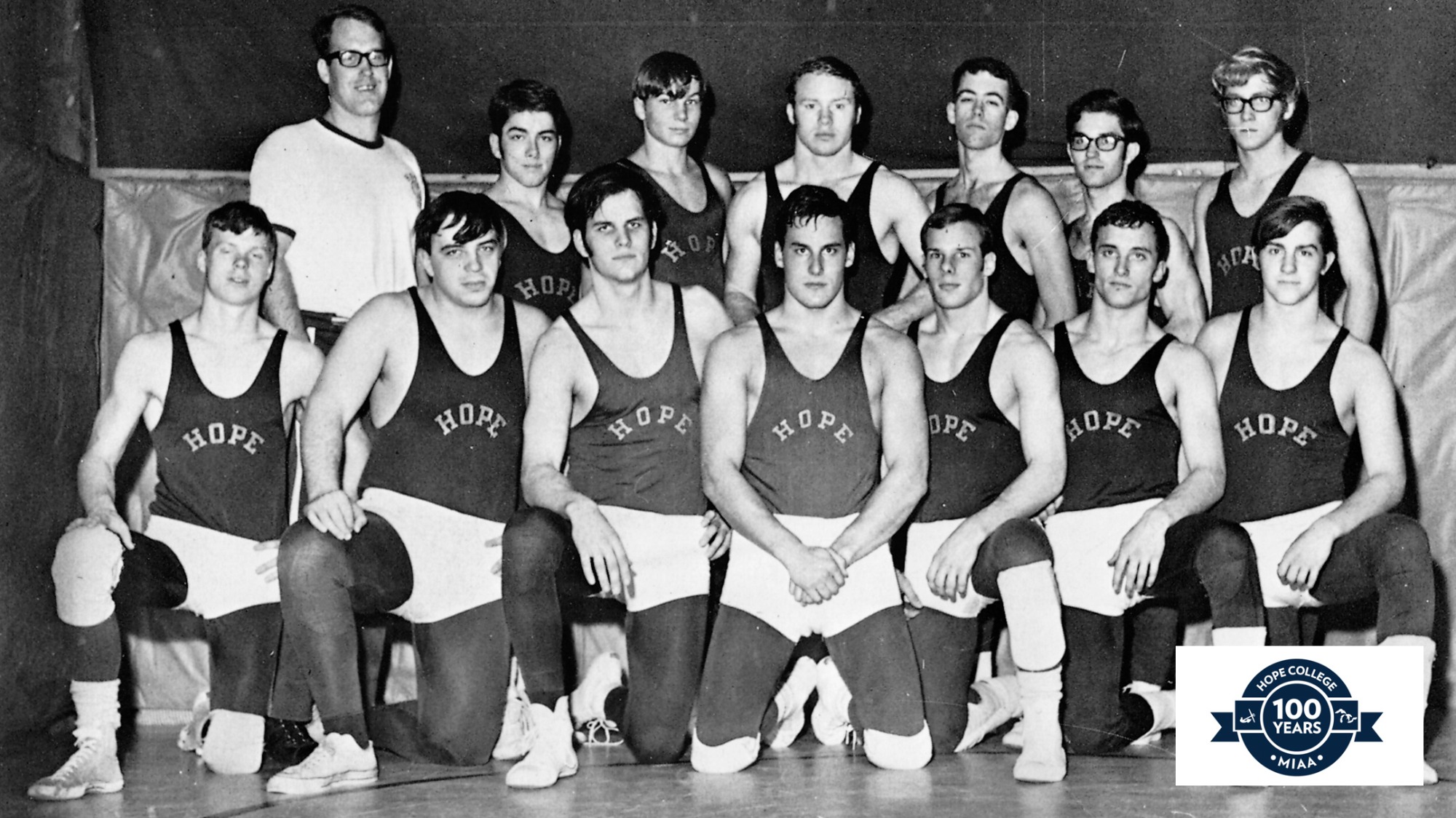 Wrestling became a MIAA sport during the 1968-69 academic year. In its first season Dave Van Pamelen (123) posts a 10-1 record and captain Rick Vandenberg (167) is 9-2. The MIAA ended its sponsorship of wrestling in 1984. 