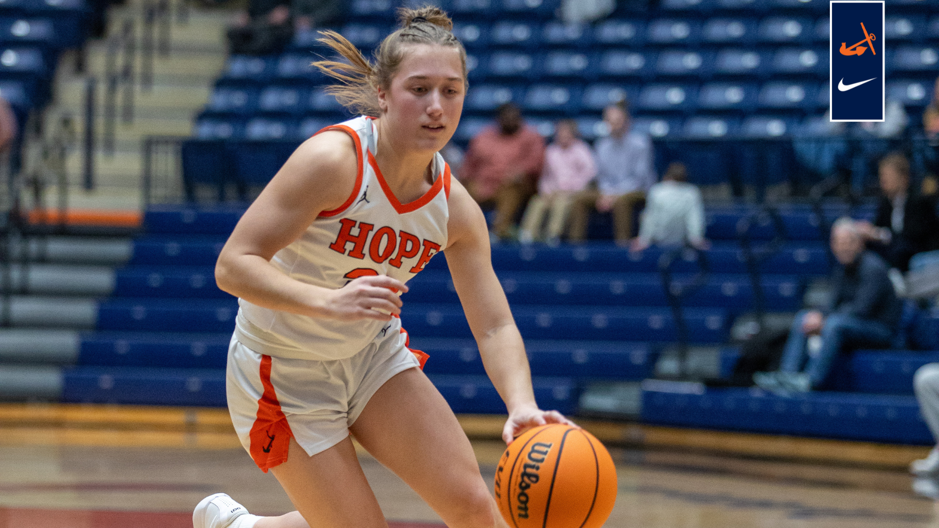 Terin Maynard drives to the basket