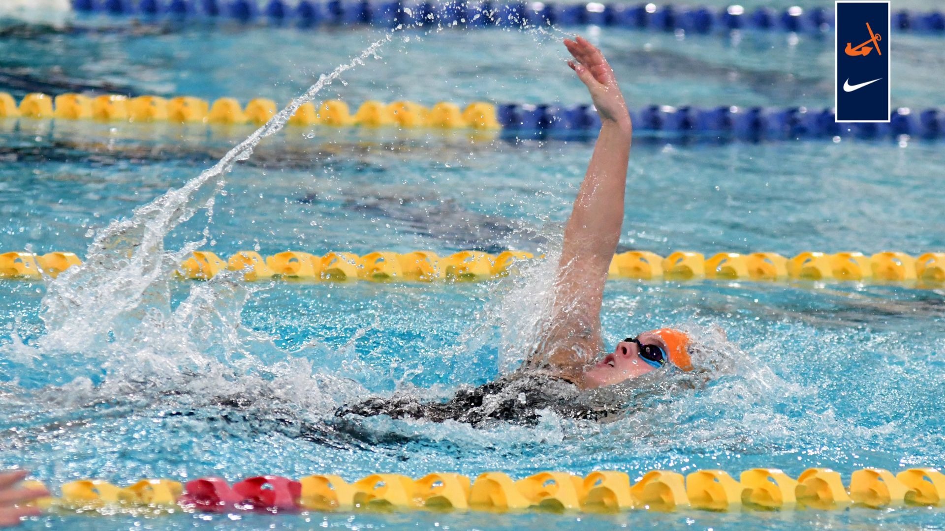 Mackenzie Baldwin swims the backstrokie