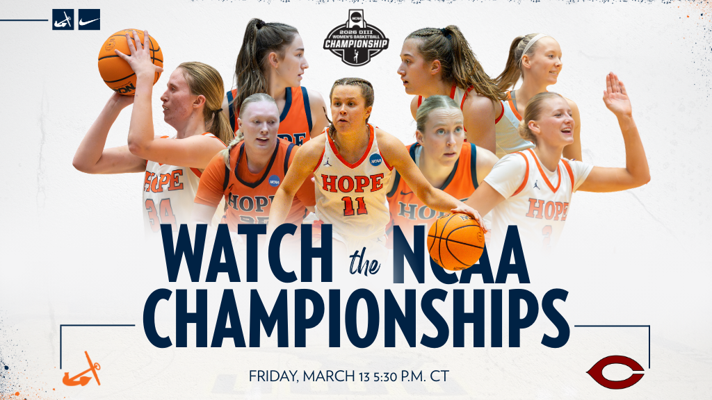 Hope women's basketball players dribble.