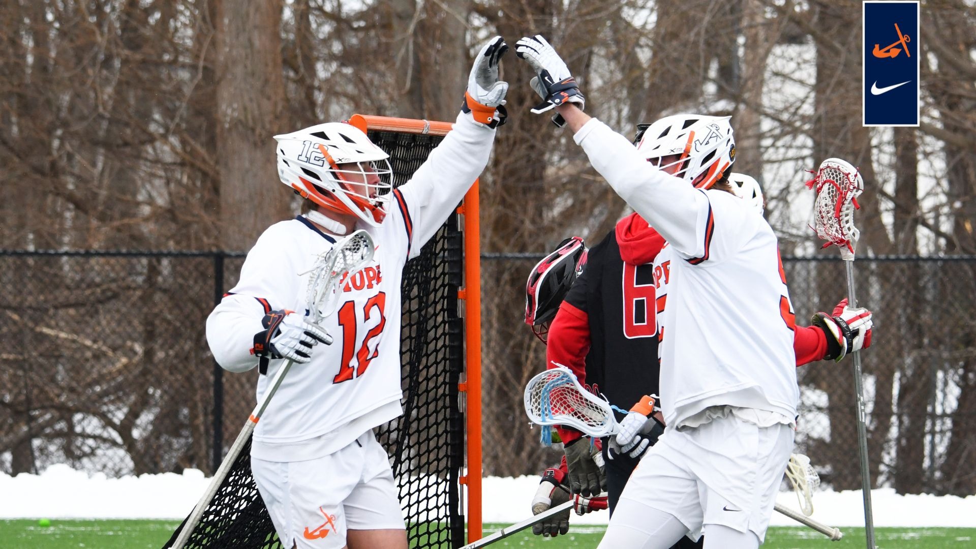 Gibson Heethuis high-fives Edgewood celebration