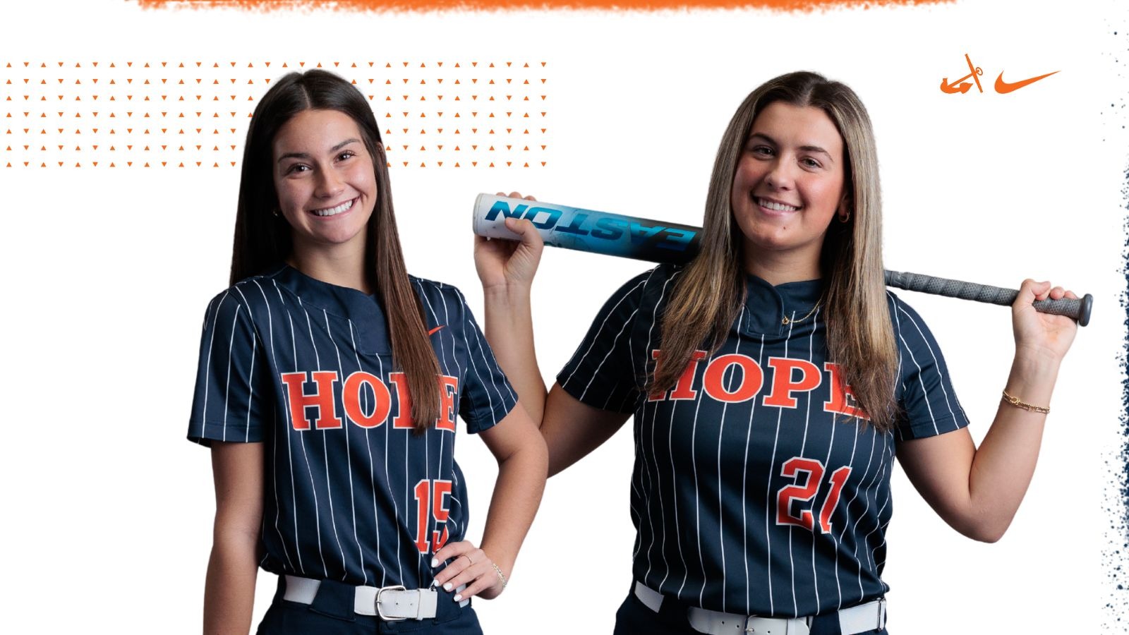 Jalen Fossitt and Becca Tuttle pose for portraits.