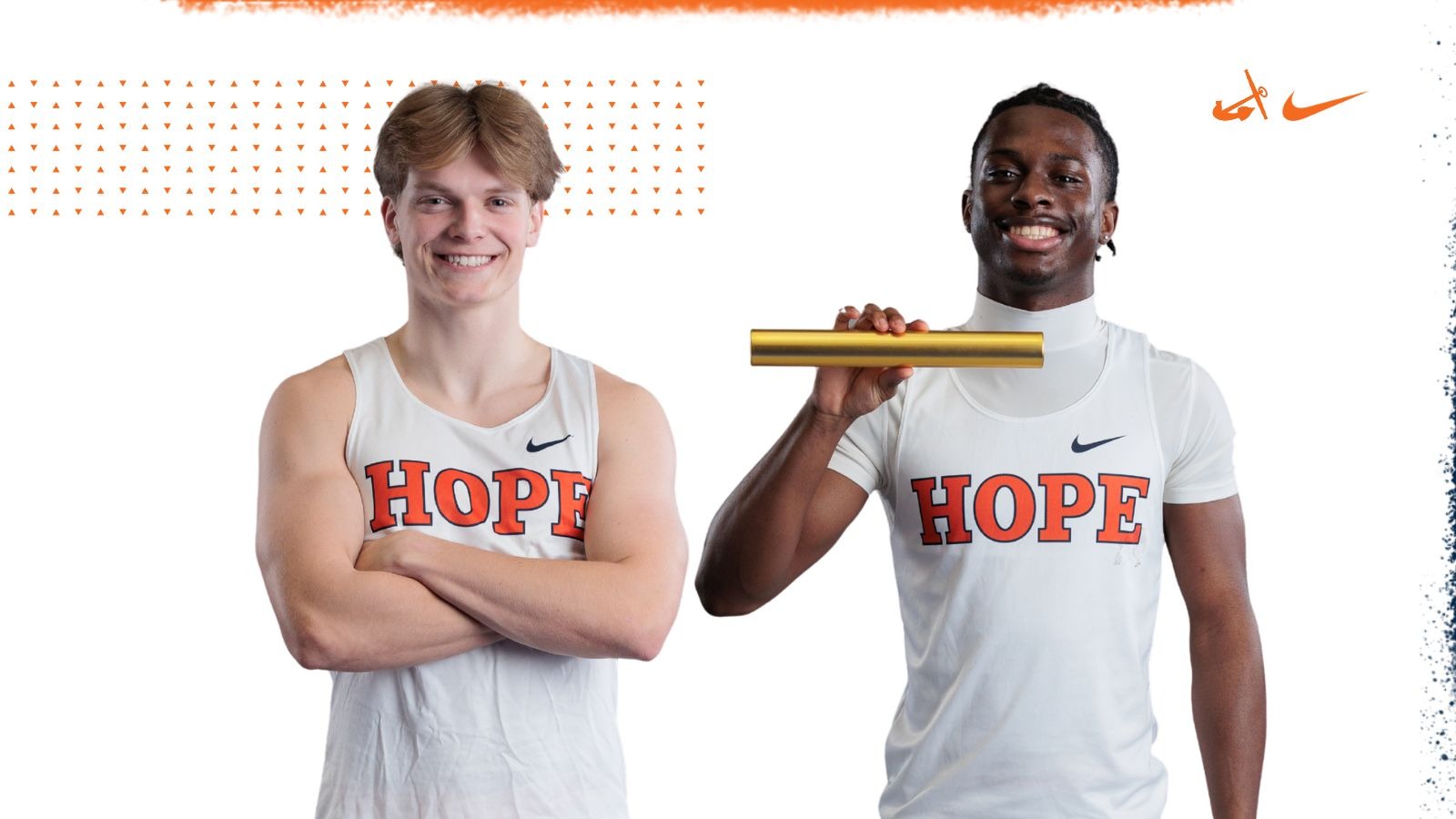 Lincoln Phillips and Maurice Streeter pose for portraits.