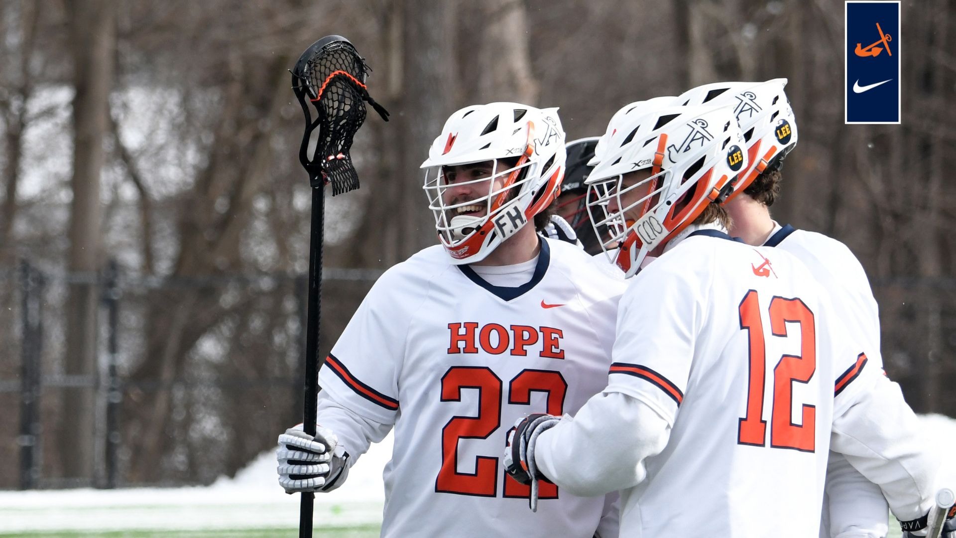 Josh Foster and Gibson Heethuis celebrate after a goal.