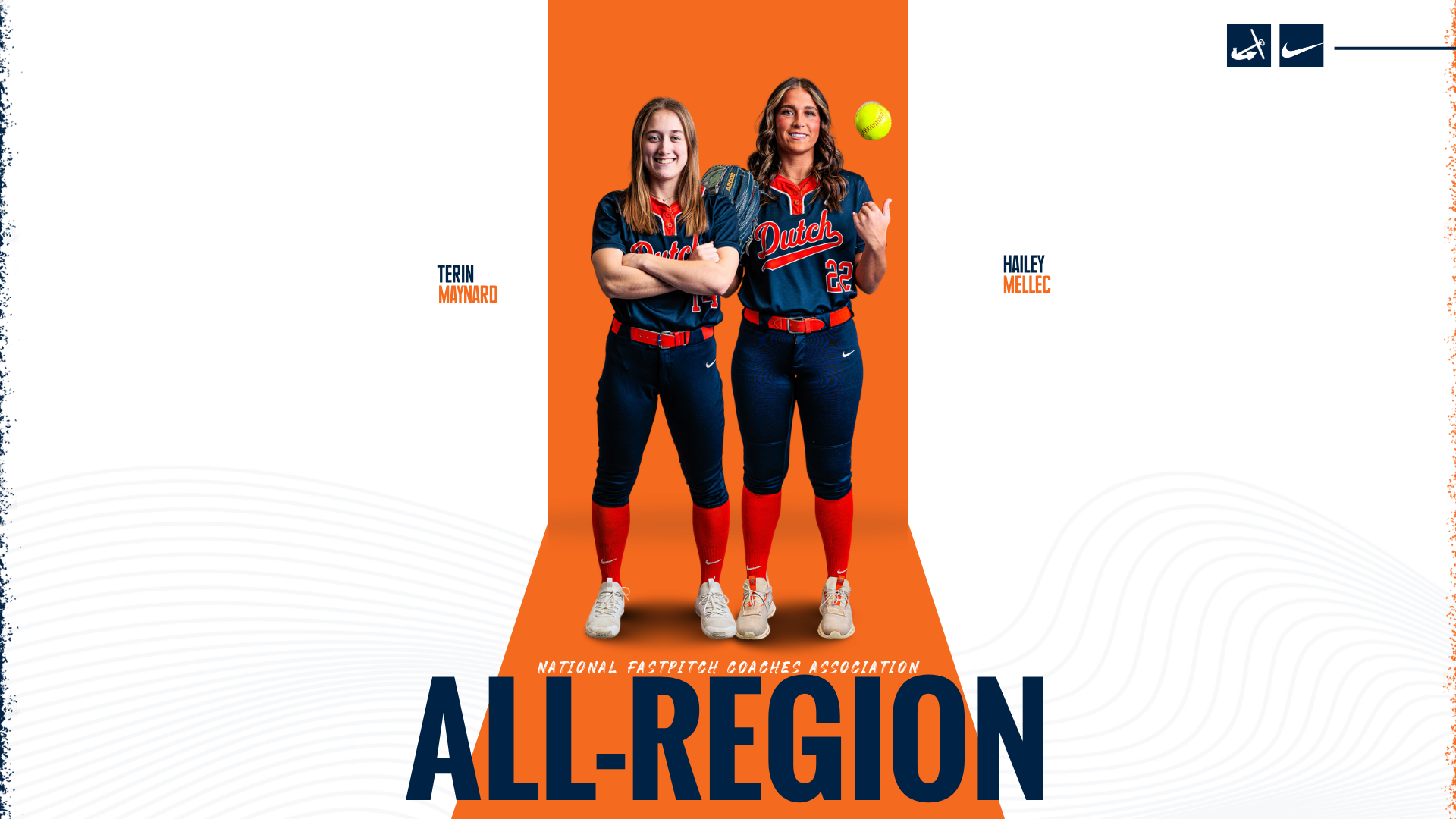 Terin Maynard and Hailey Wellec pose for portraits.