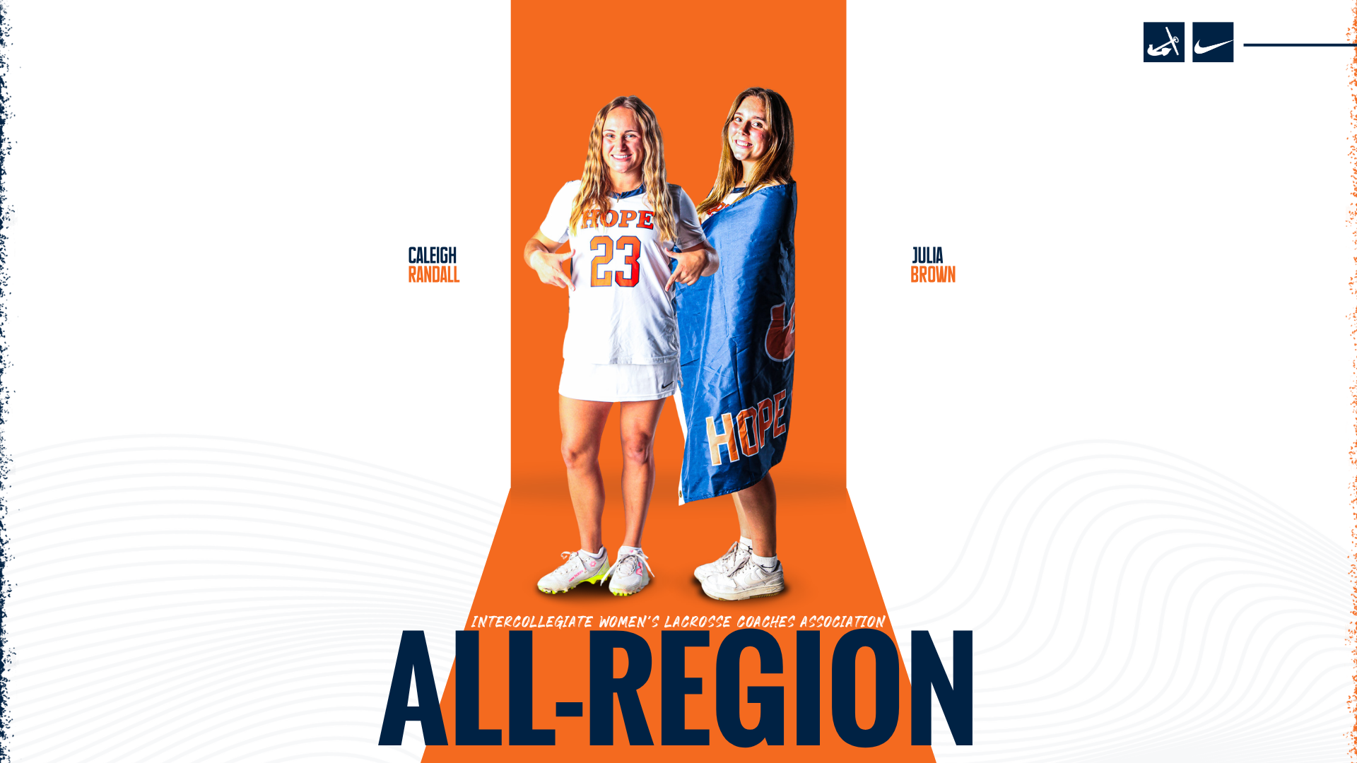 Caleigh Randall and Julia Brown pose for portraits.