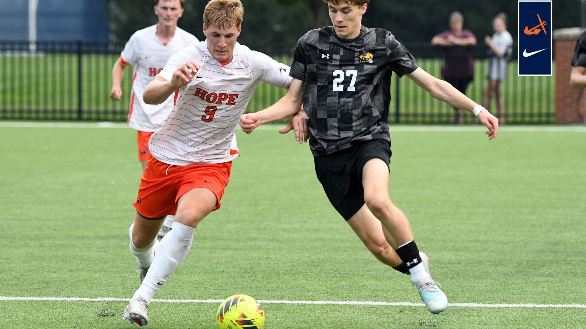 Jackson Mindling fights for the ball