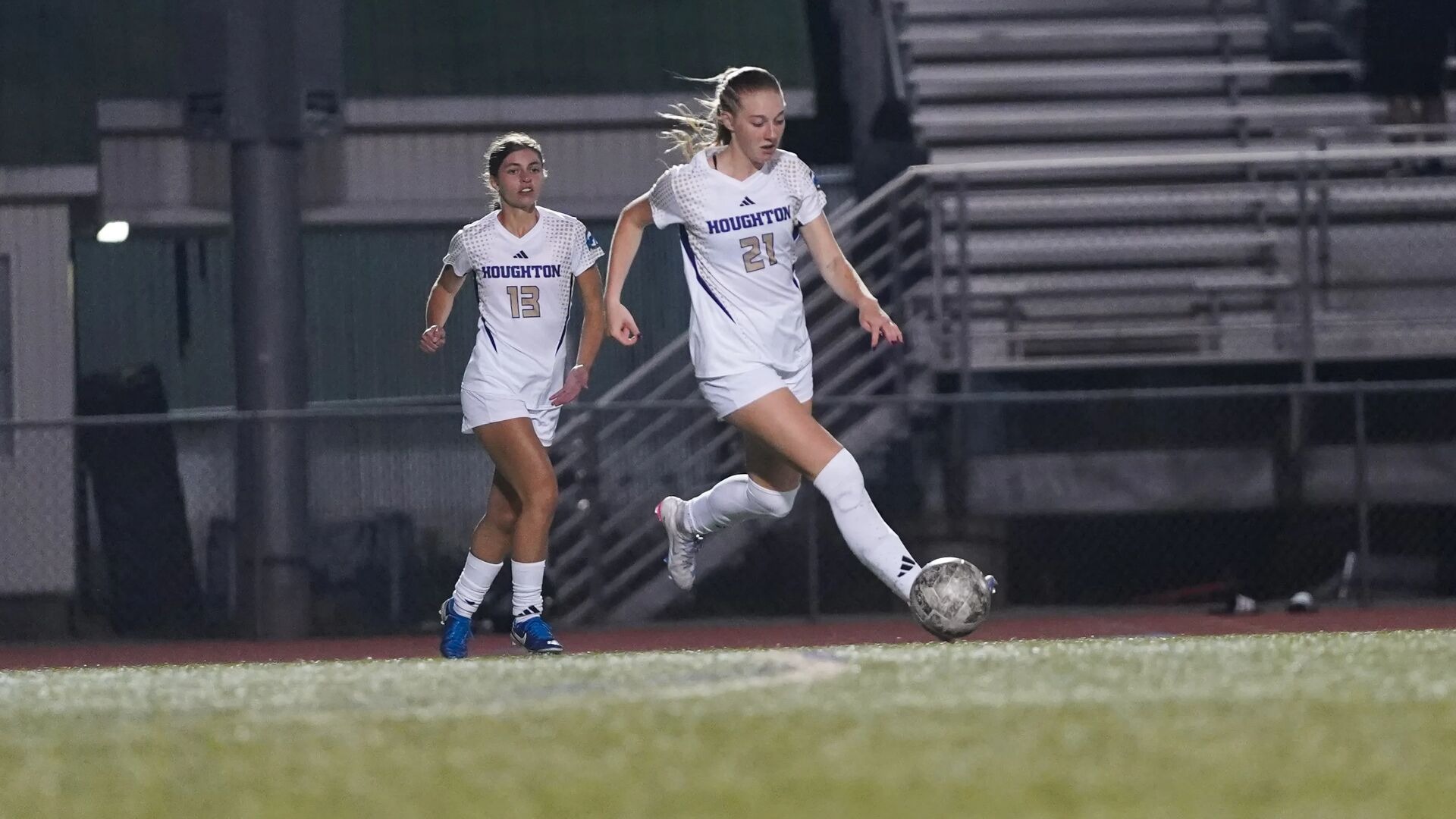 Gracelyn Williams dribbles