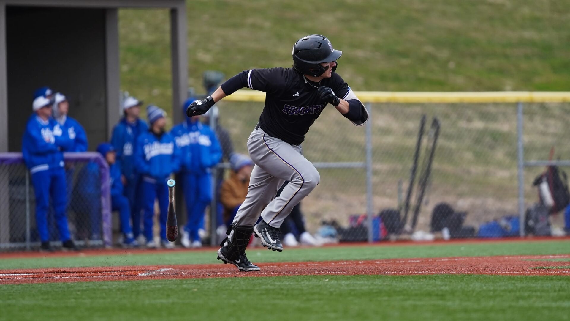 Baseball first base line run